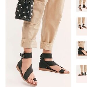 FREE PEOPLE Vale Boot Sandals Black